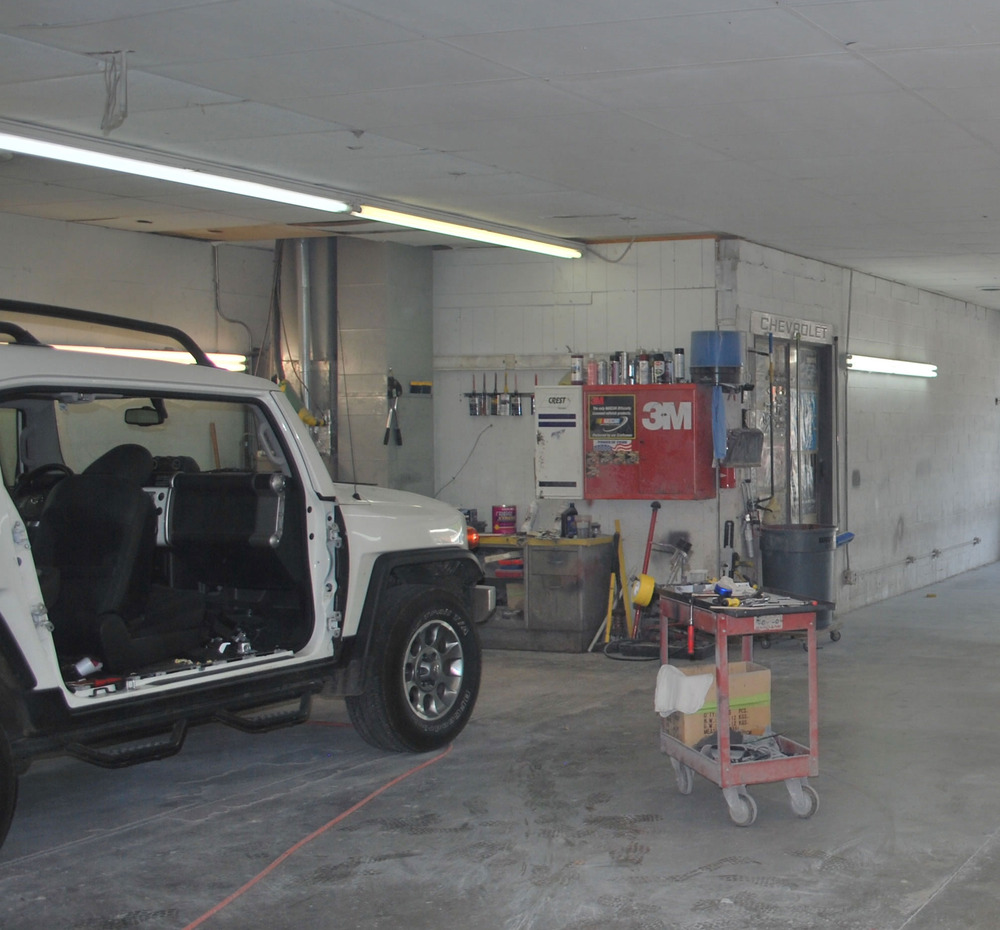 Vehicles are disassembled and re-inspected during repair.
